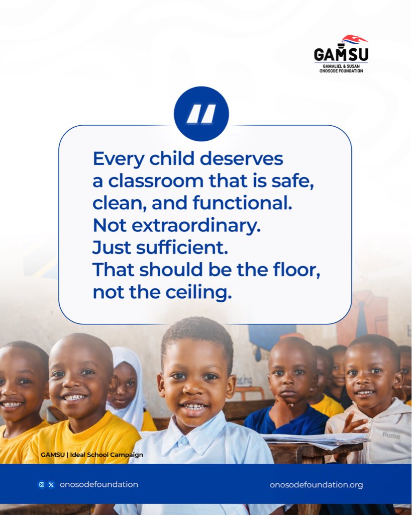 Gamaliel & Susan Onosode Foundation tweet media