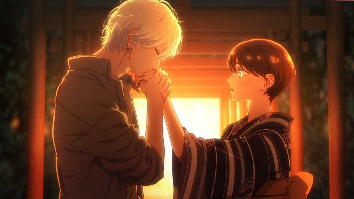 ฉากนี้ตอนอ่านมังงะก็เขินตัวจะแตกแล้วนะ พอมาดูอนิเมะย้อนหลังก็คือ ขอระเบิดตัวเองทิ้ง โยยจังโคตรสวย ให้มันโสดแค่นี่เถอะ 🙂‍↕️👌