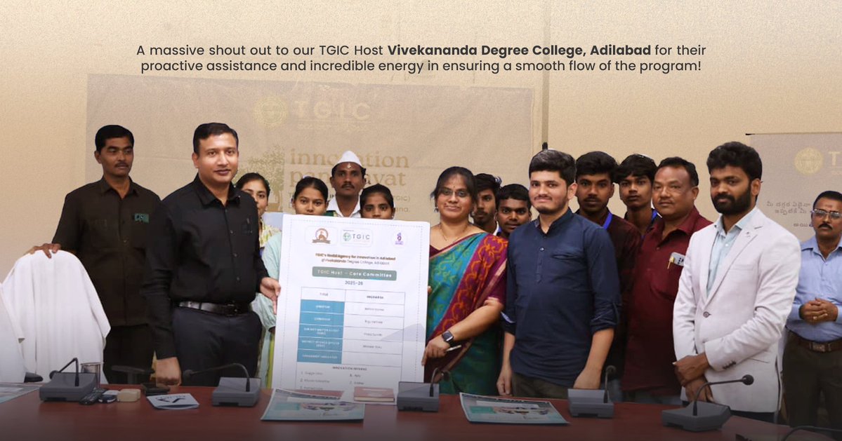 Telangana Innovation Cell, Govt. of Telangana tweet media