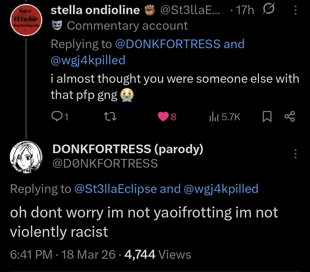 DONKFORTRESS (parody) tweet media