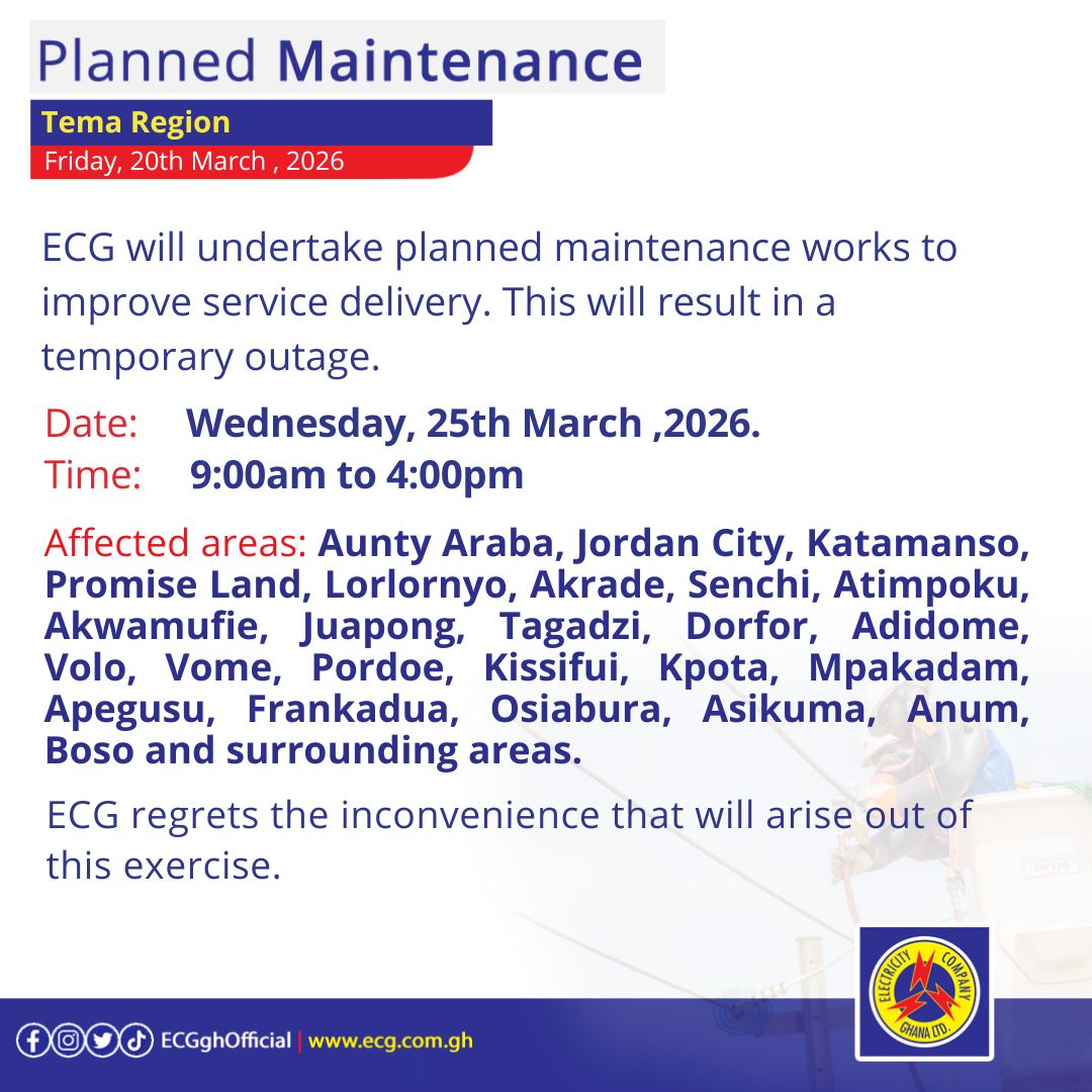 Electricity Company of Ghana Ltd tweet media