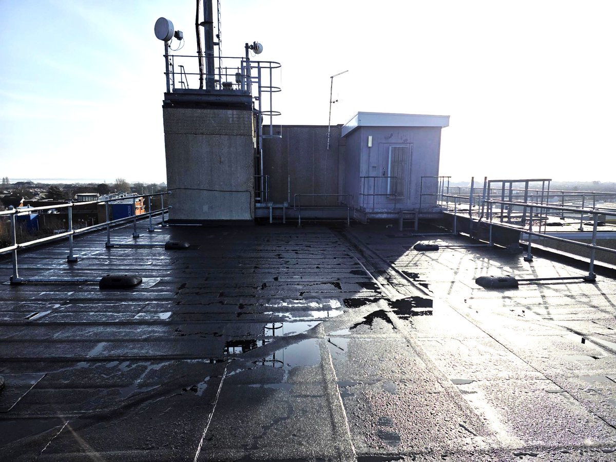 BuildingIS1's tweet photo. Project Complete
RAAC removal and roof replacement for Block A, St Mary’s Hospital, Portsmouth. Works included removal &amp; disposal of RAAC planks to 4th &amp; 5th floors with installation of a new timber roof deck, new Bauder felt roof membrane and insulation.
@HIOWH_NHSFT https://t.co/PnTzqaRqz6