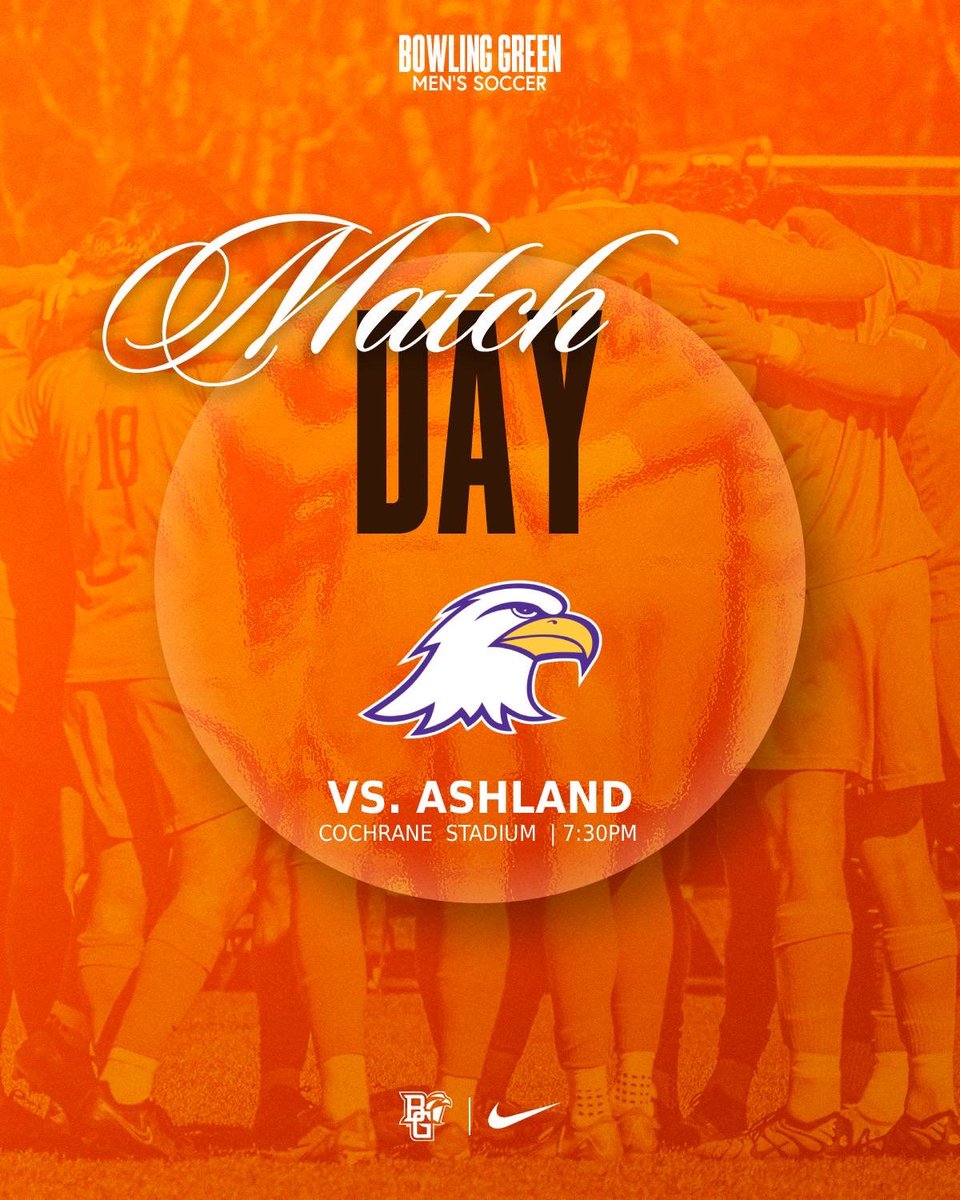 BGSUMSoccer's tweet image. Game day!

We take on Ashland University - 7:30pm kickoff at BG.

#GoFalcons #AyZiggy 🟠🟤