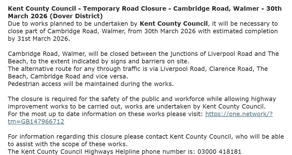 KCC Highways tweet media