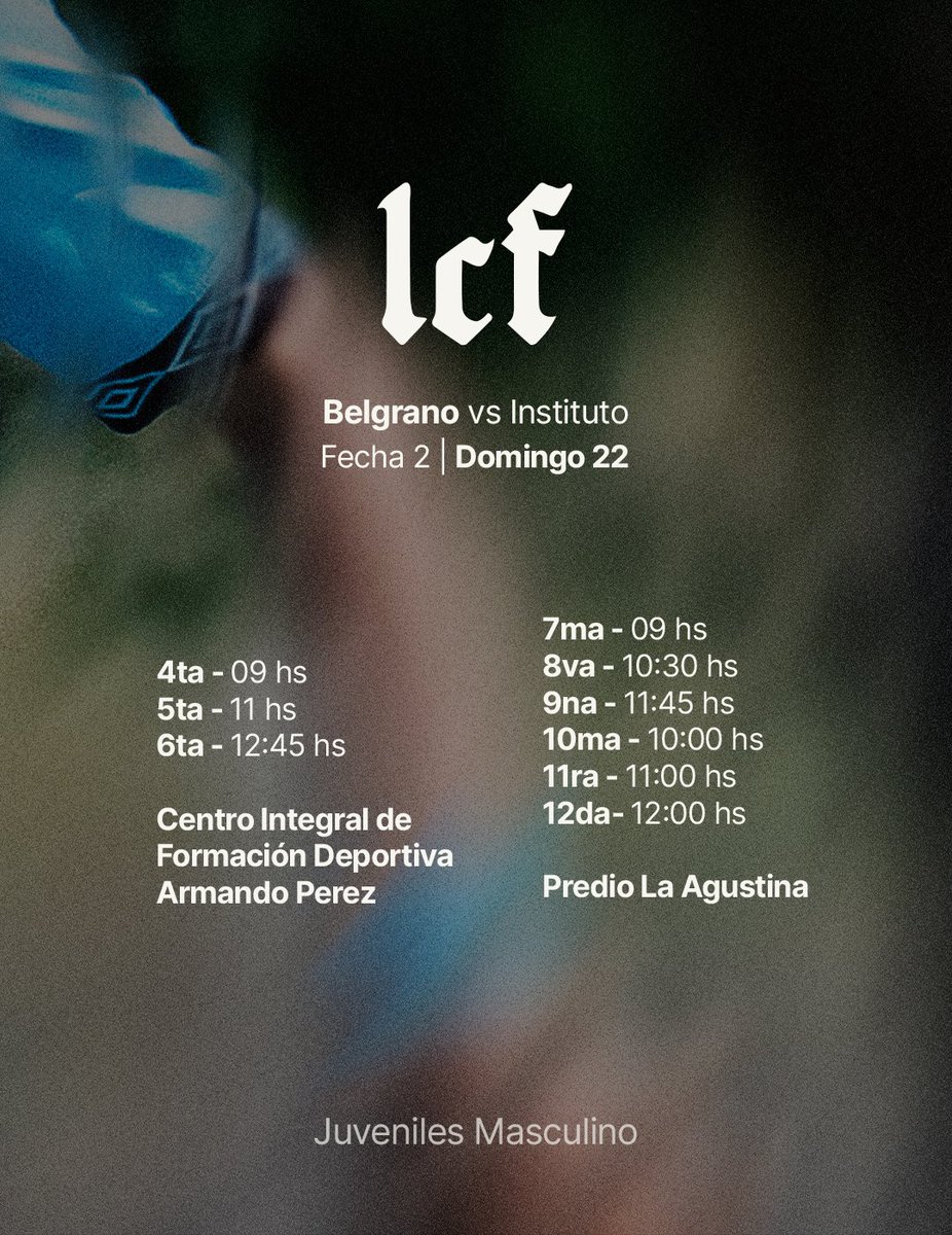 BelgranoJuv's tweet photo. Mirá la agenda de este finde para los #JuvenilesBelgrano de AFA y LPF ⚽🏴‍☠️ 

¡Juega #Belgrano, juegan los pibes! https://t.co/8W998PSjpq