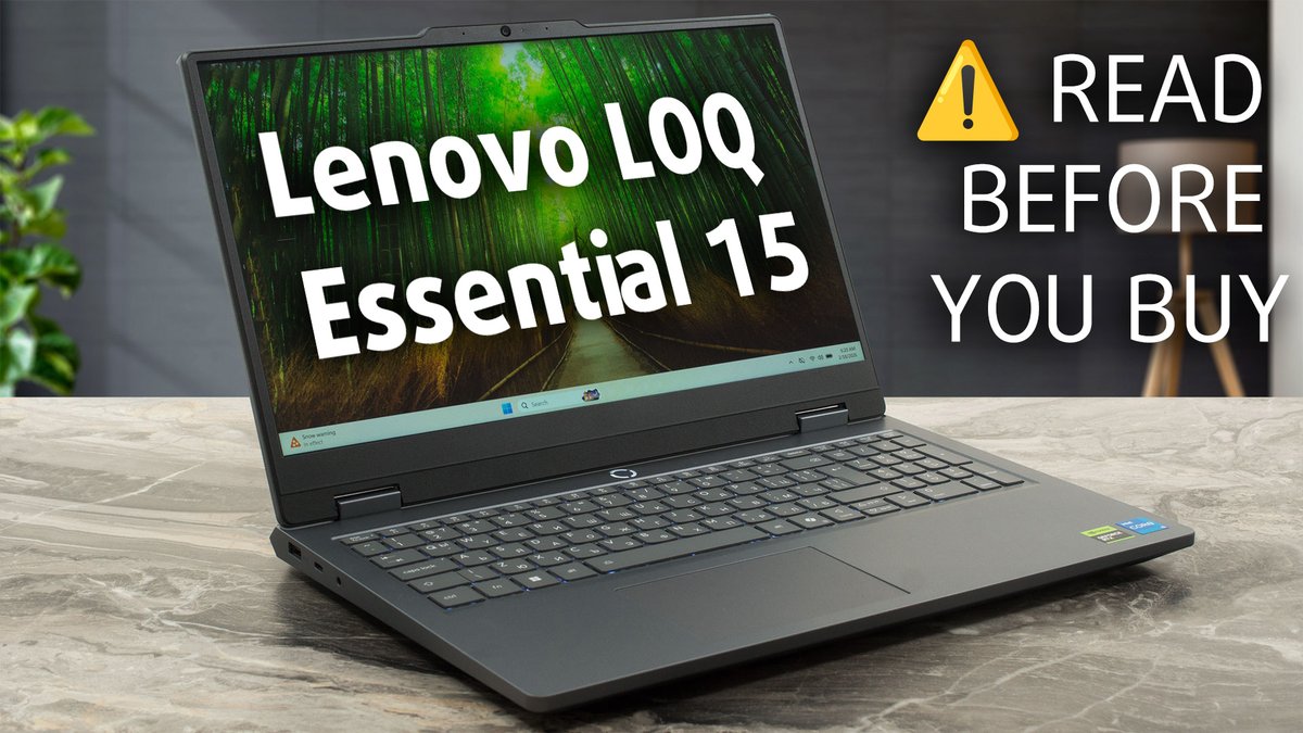 LaptopMedia's tweet photo. ⚠️ READ BEFORE YOU BUY: Lenovo LOQ Essential (15", Gen 11)

It has a surprisingly beautiful, eye-safe screen, but a severe 60W limit on its GPU completely changes how it performs in games.

⬇️ ULTRA DEEP REVIEW:
https://t.co/5dlXx4vFq1 https://t.co/3ZEQMYXLKp