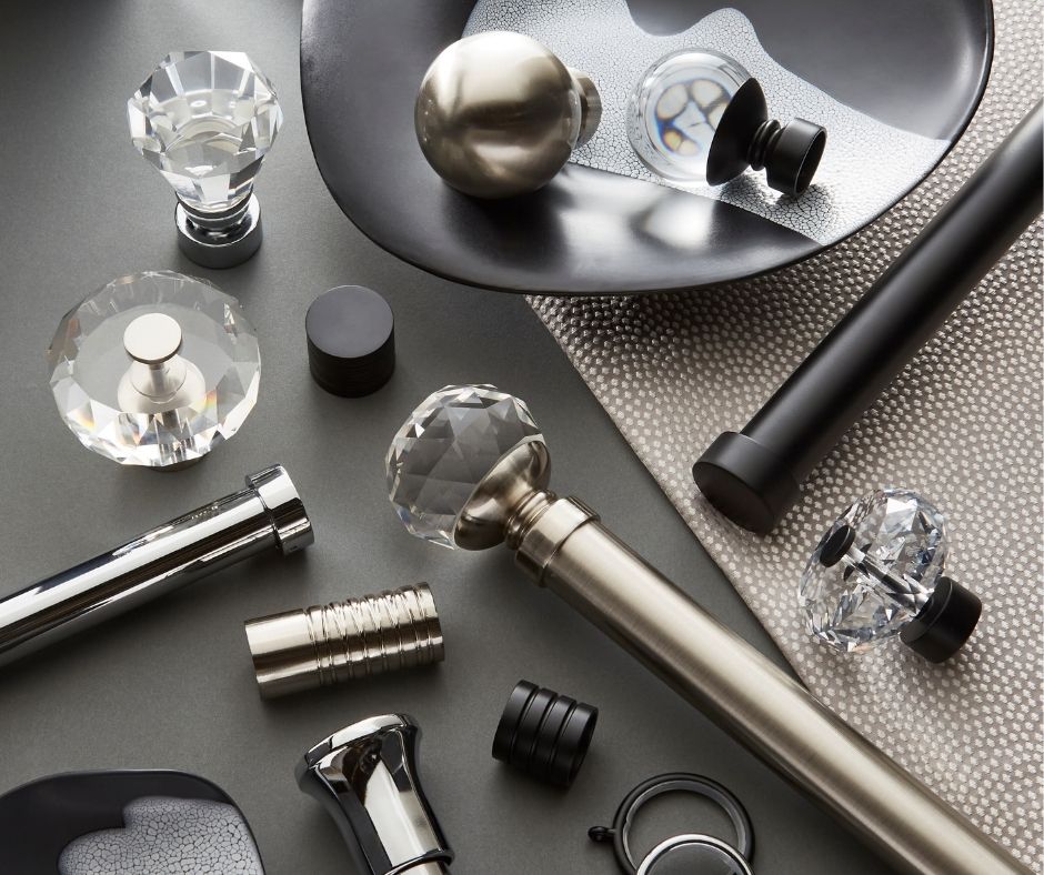 QualityPoles's tweet photo. Neo Original and Premium are now available in sophisticated Matt Black and Gold finishes expanding the Neo curtain pole colour options, along with new finials to choose from.
In addition, there is now a new French Pole set and 2 new styles of holdback. https://t.co/pdNTMQkLRW