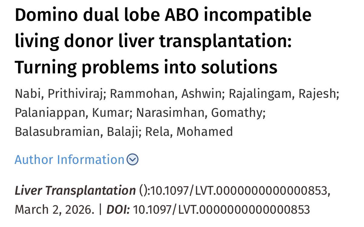 Liver Transplantation Journal (LTxJournal) tweet media