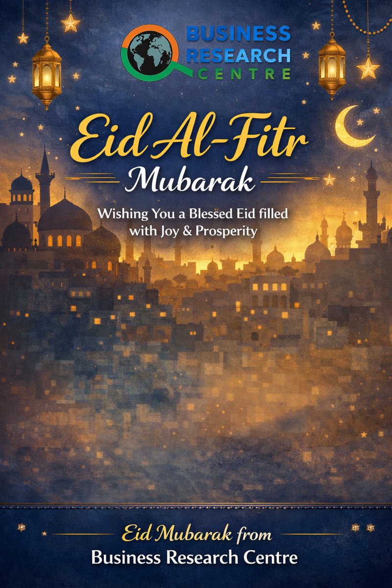 BusinessResear8's tweet photo. Celebrating the joy of Eid Al-Fitr 🌙
May this special occasion bring happiness, unity, and prosperity to all.
Eid Mubarak!
— Business Research Centre. https://t.co/8hcmoiaTrb