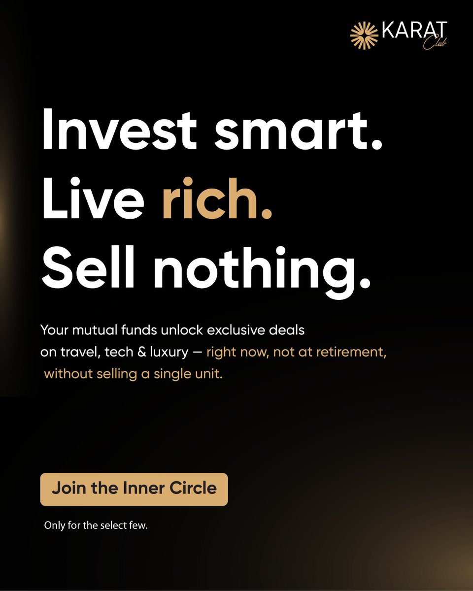 Wealth isn’t just about numbers on a screen.
It’s about what those numbers
allow you to do in the real world.

KaratClub. Built for investors who expect more from their money.

#KaratClub #MutualFundsIndia #Investing #FinancialFreedom #FintechIndia #PersonalFinance #LinkInBio