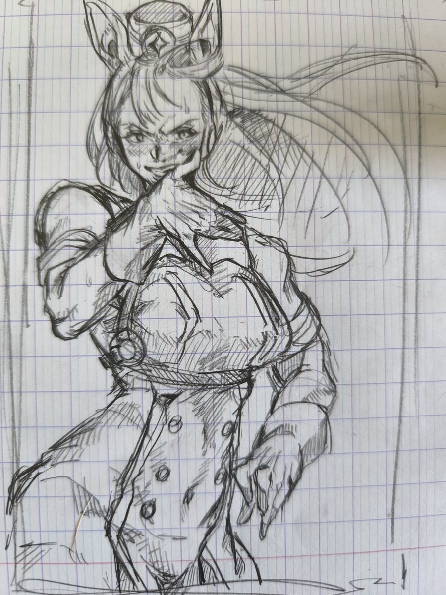 授業中にゴルシ描いた