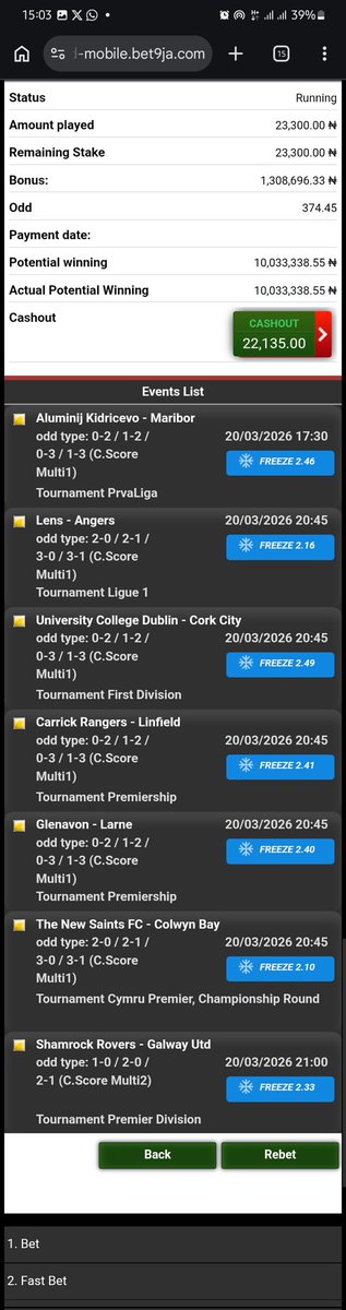 woozzaabets's tweet photo. 7/7  Multi Correct Correct ACCA 🔥

We Play Again 🍻

📌 3️⃣7️⃣0️⃣+ Odds 

Codes👇 #Bet9jaCode

57R8GDD 

Bookie  @Bet9jaOfficial 

Not on ?

Register and Play 👇

https://t.co/fjSFOCwlGt

RT ✅️ https://t.co/oHgTShQQlS