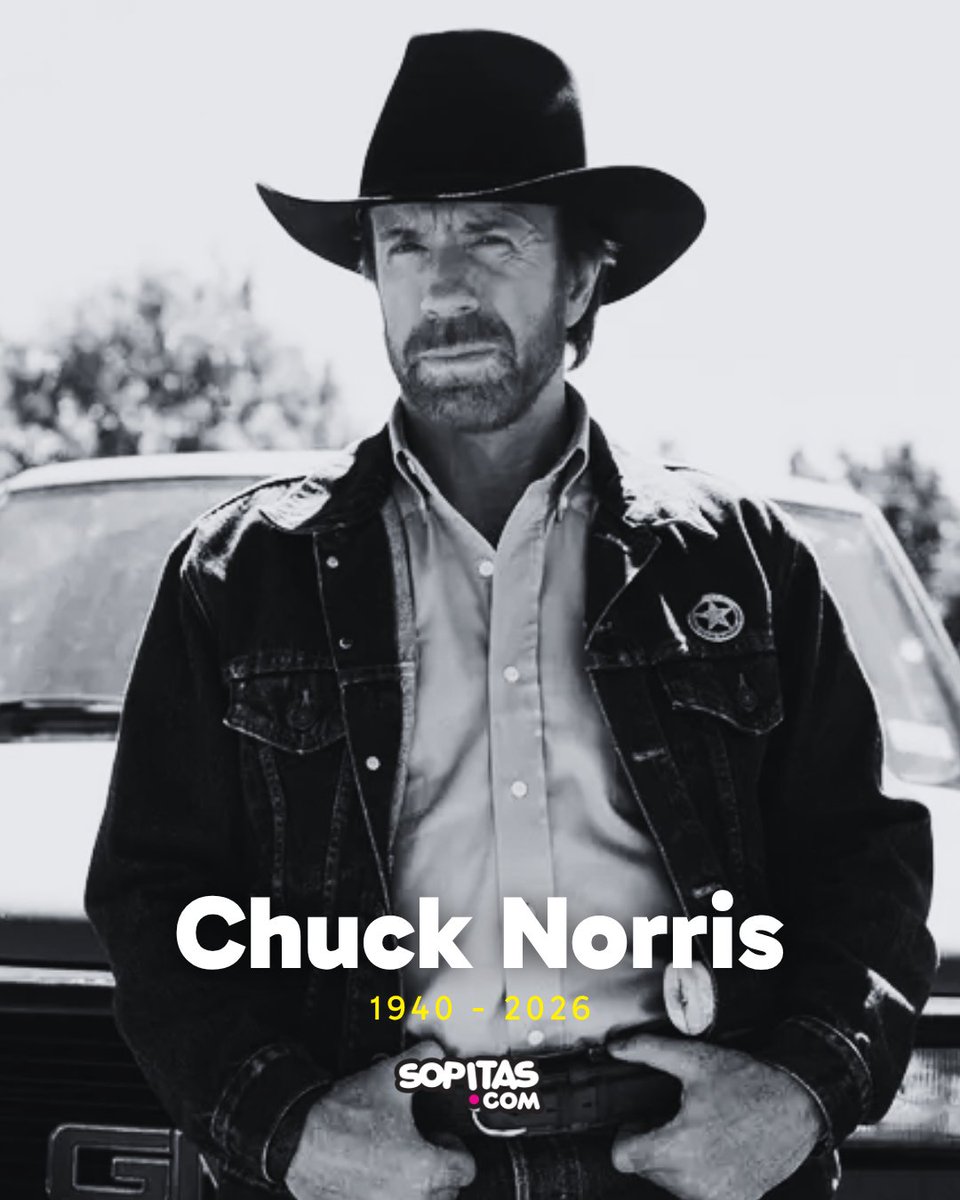 Murió Chuck Norris a los 86 años.
El actor y artista marcial, famoso por películas como The Delta Force y la serie Walker, Texas Ranger, falleció en Hawái acompañado de su familia.