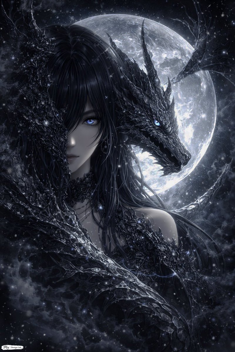 meg_designlab's tweet photo. ぱんださんの
#AI月下幻想　に参加させていただきますー！
テーマは『ドラゴン』
後ほどデビルも突撃します(ΦωΦ)ﾌﾌﾌ…

ー那実（Nami）ー  
『月下の龍』
Dragon Under the Moon

SFW AI illustration. Elegant, non-explicit, no nudity.
https://t.co/luvXBlTgtt https://t.co/RnTWTCcFfW