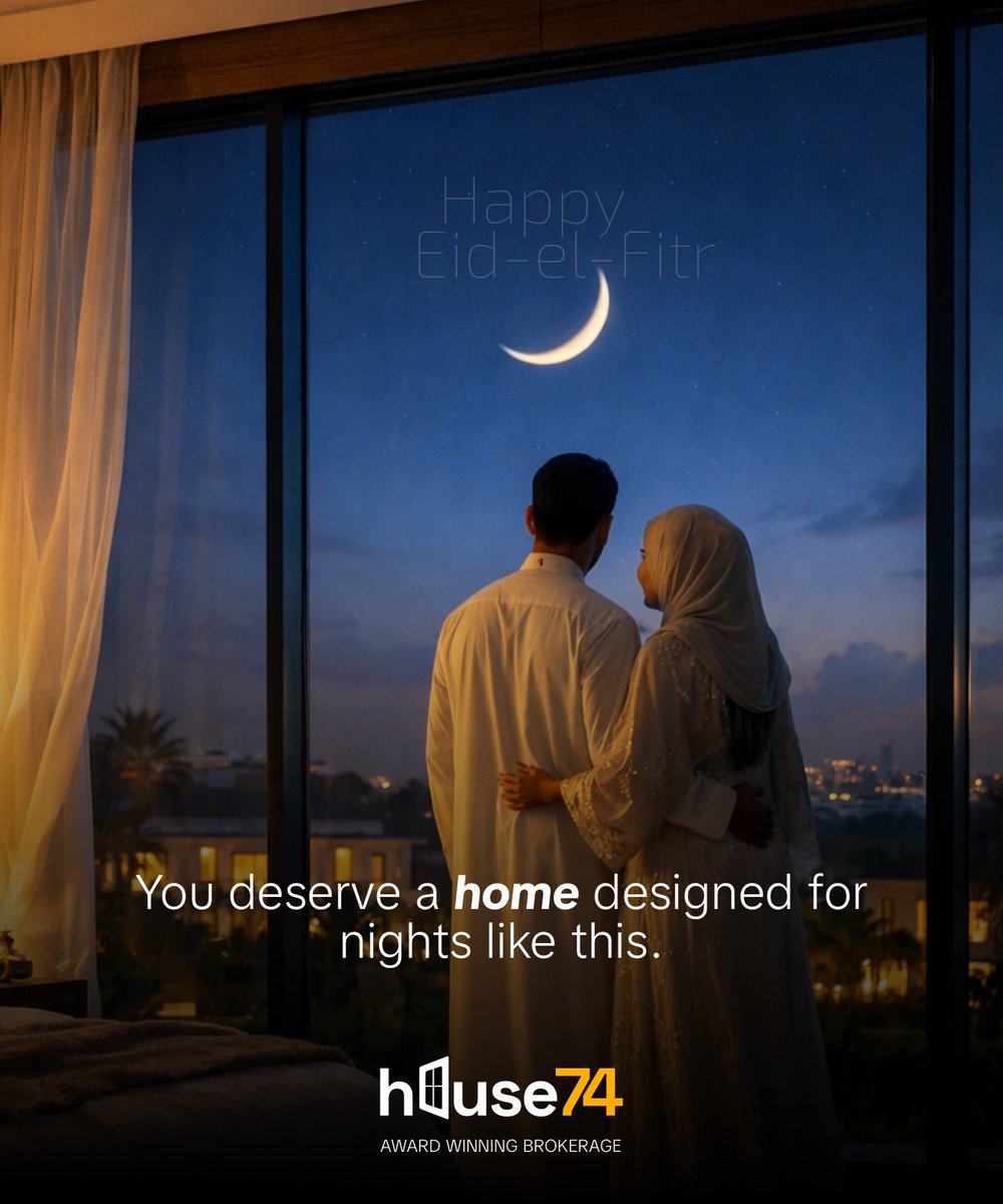 ThisIsHouse74's tweet photo. This Eid Mubarak, may your home be filled with peace, warmth, and moments that truly matter. 🌙📷 

At House 74, we believe you deserve more than just a space… you deserve a lifestyle. 

A home designed for comfort, elegance, and unforgettable memories. 

 Happy Eid Mubarak. https://t.co/iW5WVxh79e