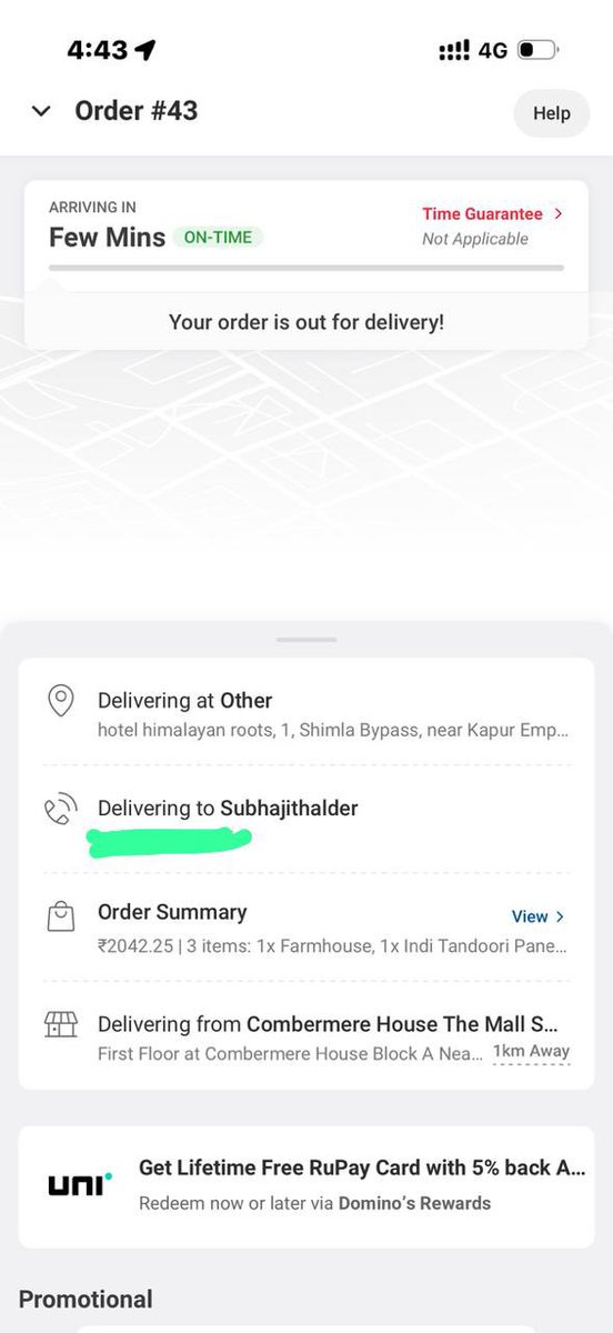 subha_live's tweet photo. Very disappointing experience with  @dominos   My order from the Shimla outlet on 20th March hasn’t been delivered even after 2 hours. I’ve already raised a cancellation request, but no response yet. This kind of service is completely unacceptable. Please look into this urgently. https://t.co/Y8YaXn0Khh