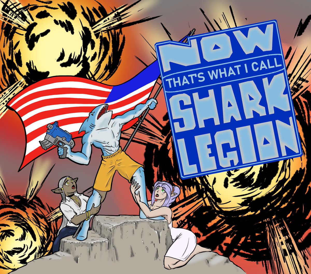 WhiteSharkMag's tweet photo. Now That's What I Call Shark Legion Vol 1 now available for free over on Substack. Get over there for a link to your free community music album! Link in replies. https://t.co/b8HjdAR6yG