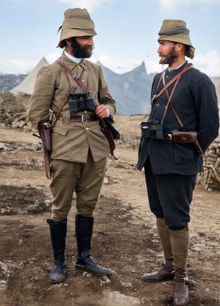 Enver Paşa ve Mustafa Kemal Atatürk

1911, Derne.