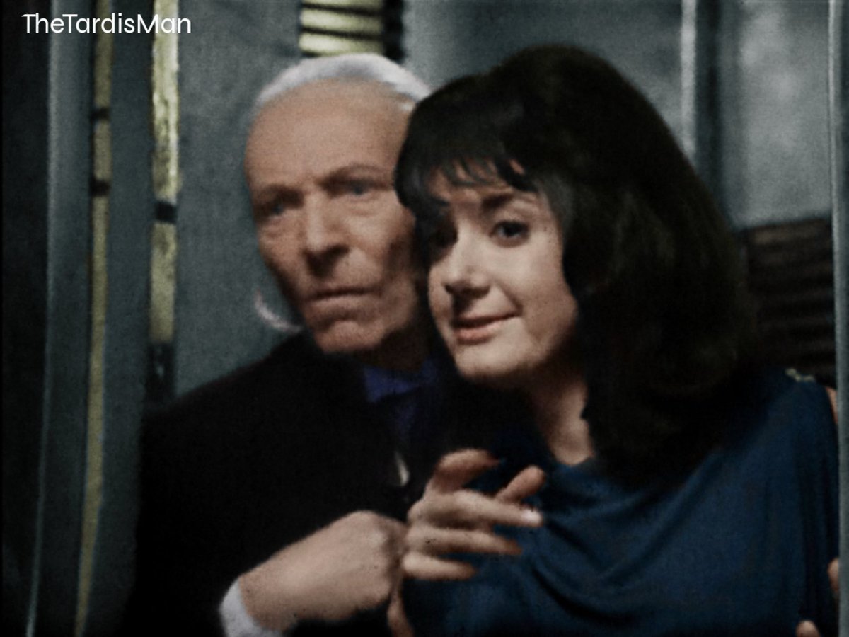 TheTardisMan2's tweet image. A colourised still from the newly recovered Doctor who The Daleks' Master Plan Episode 3 Devils Planet. #williamhartnell #adriennehill #colourisation #TheDaleksMasterPlan #filmisfabulous