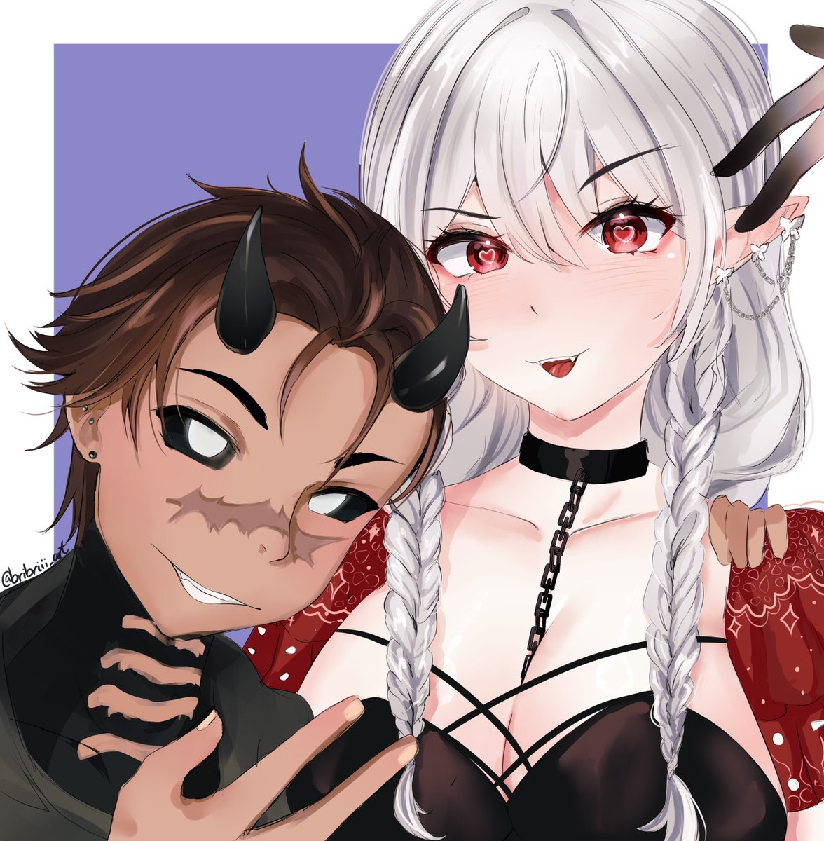 bust up commission for <a href="/marruwuchan/">marru 🍷🖤 🔞</a> 
#vgencomm #animeart #artmoots