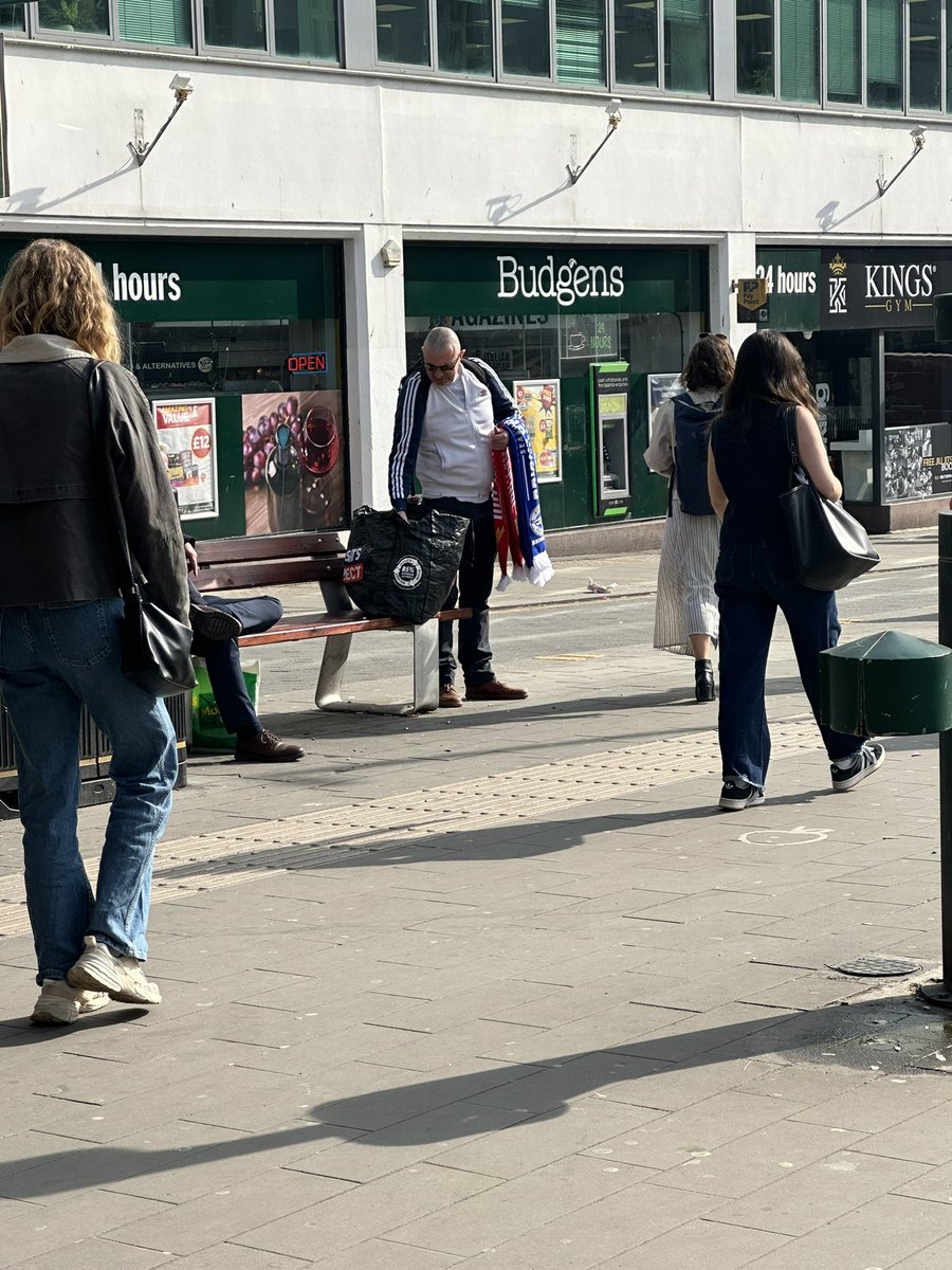 Half and half sellers the day before a game. Game has never been more gone. 

#bhafc