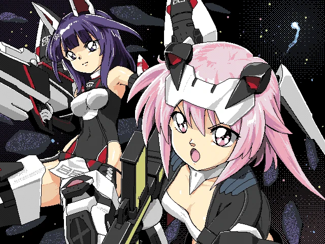 4,096色中16色(っていうか15色)・640x480のドット絵です・・・