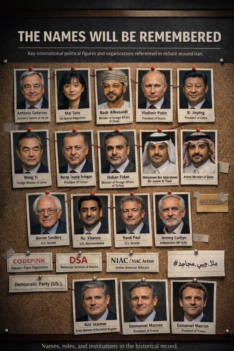 Attention, the supporters of the IRGC.

<a href="/POTUS/">President Donald J. Trump</a> - the biggest fear among Iranians is that this war ends before the regime change happens in Iran and <a href="/PahlaviReza/">Reza Pahlavi</a> takes power as the leader of the transition.

These COWARDS will be remembered 👇👇