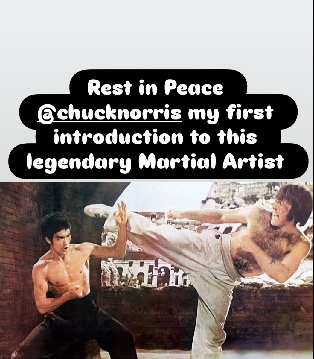 #ChuckNorris #RIP #BruceLee 
My condolences to his family