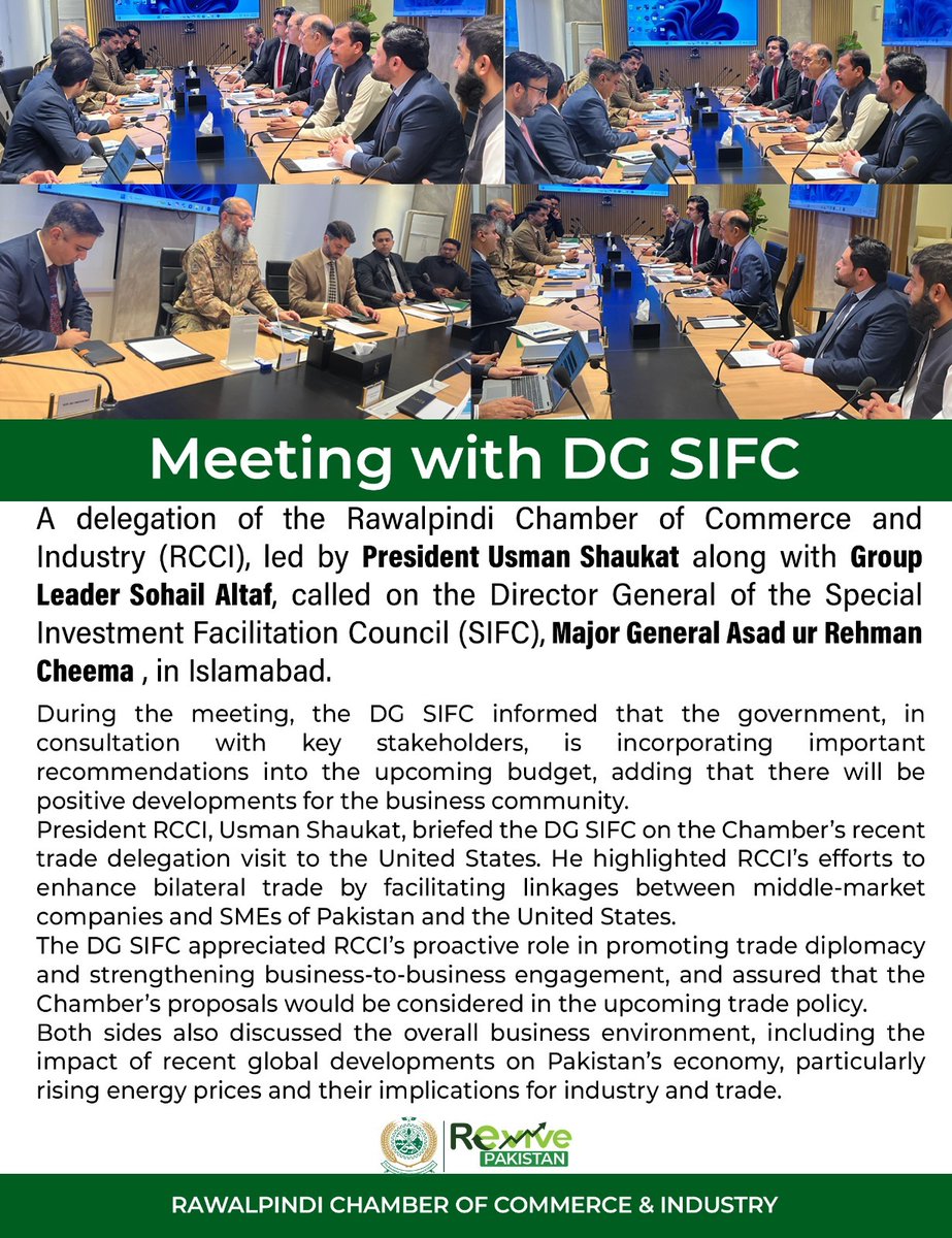 Rawalpindi Chamber of Commerce & Industry tweet media