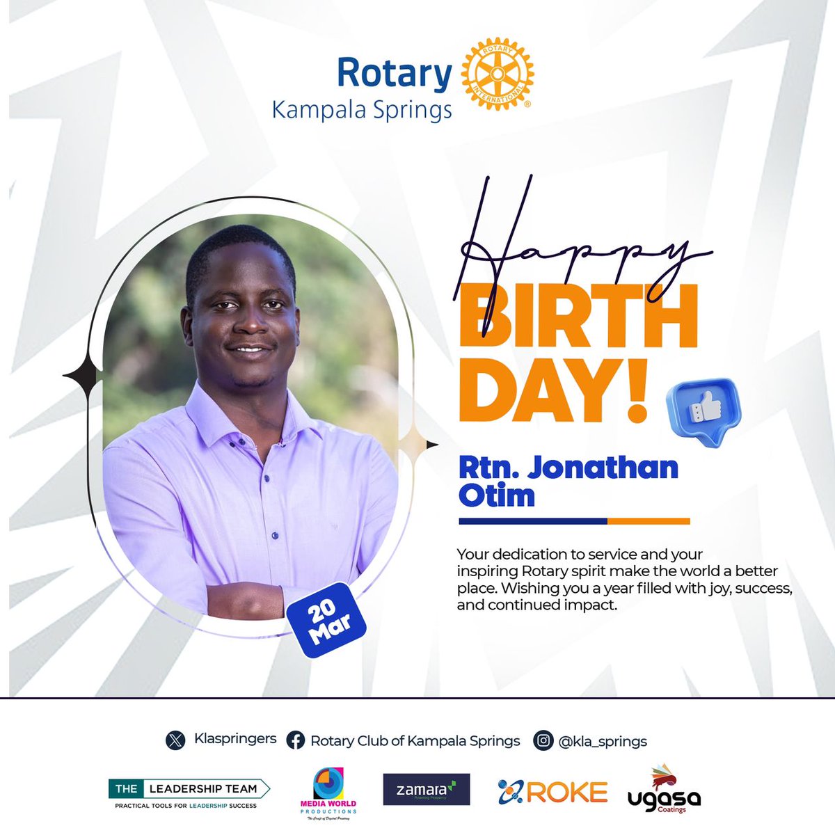 Rotary Club of Kampala Springs tweet media