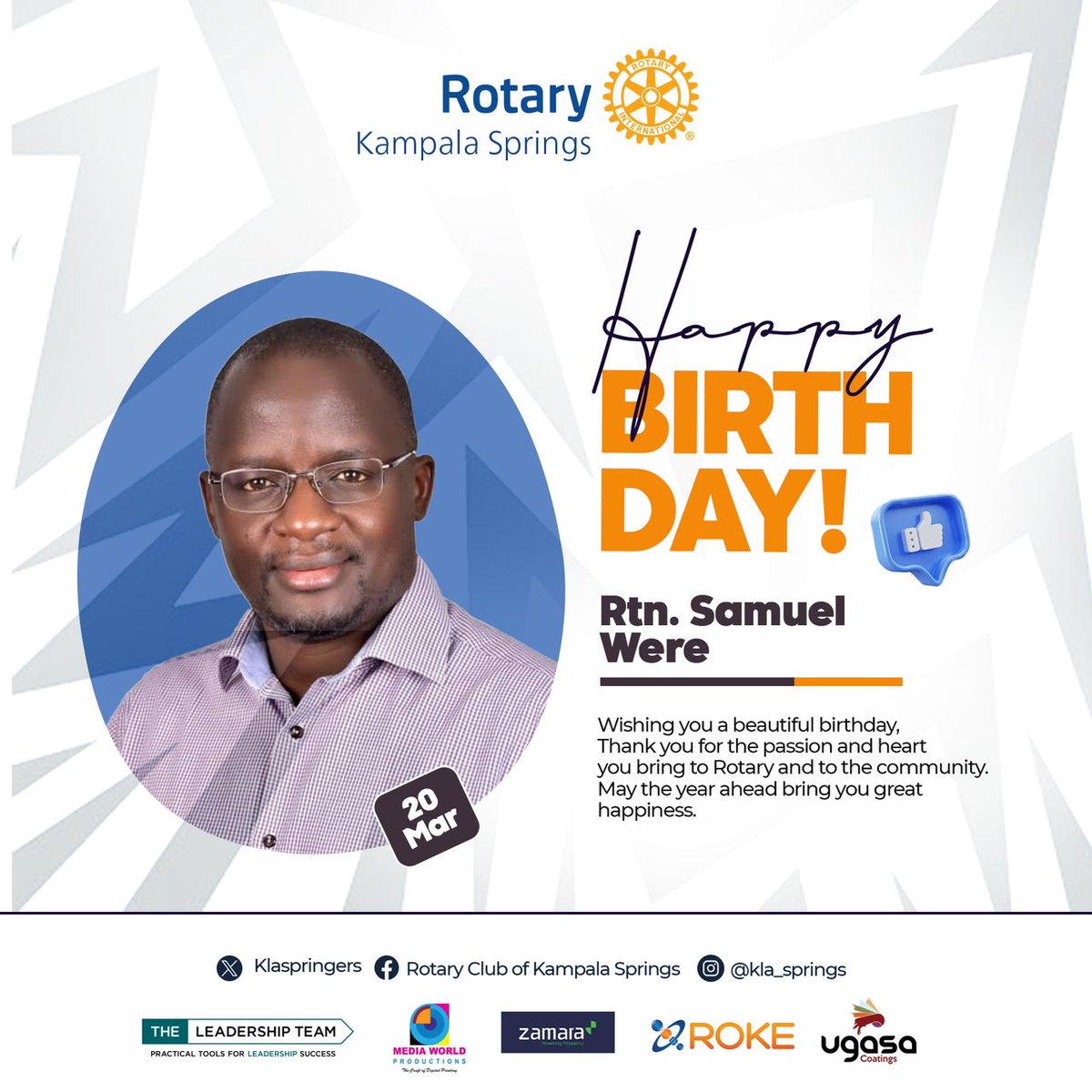 Rotary Club of Kampala Springs tweet media