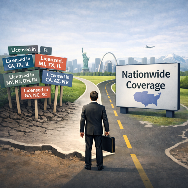 System2ThinkOrg's tweet photo. Brokers don’t want 50 title partners. They want one that works everywhere.
#MortgageBrokers #NationalUsability #TitleExpansion #System2Thinking https://t.co/IKMdj72wVf