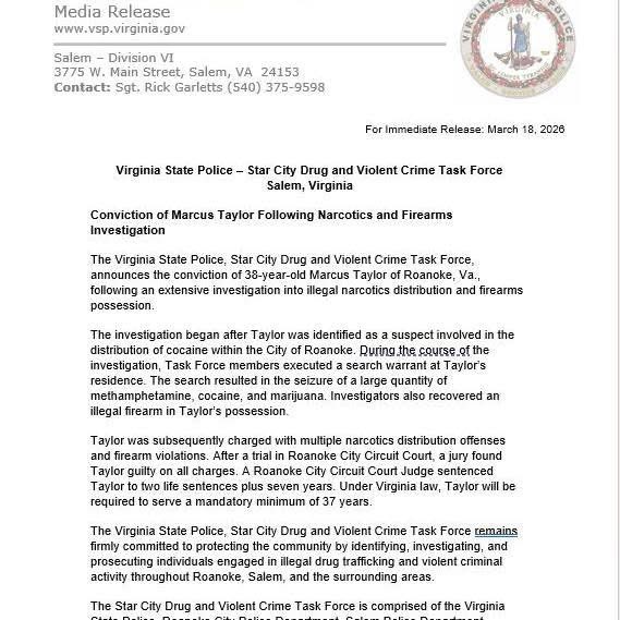 VA State Police tweet media