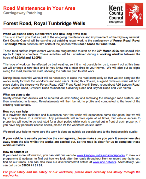 KCC Highways tweet media