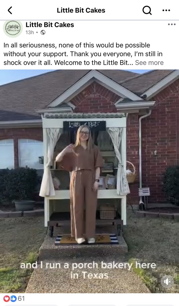 MelissaOnline's tweet image. Woman's “porch bakery” brings a sweet community boost nbcdfw.com/news/local/fri… #entrepreneur #smallbusininess #sidehustle