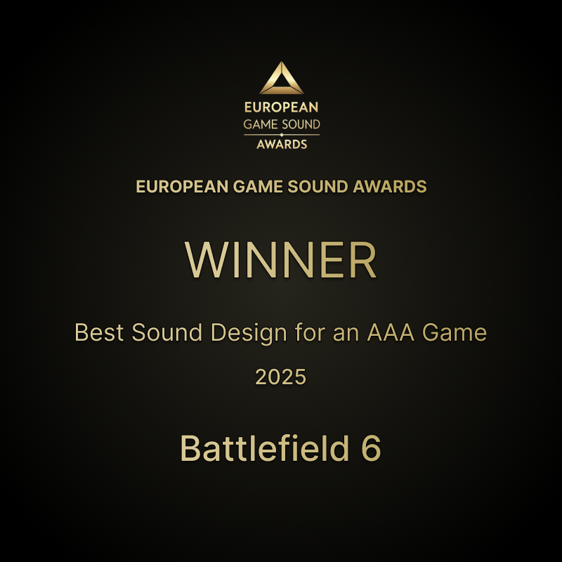 egsawards's tweet photo. 🏆 Best Sound Design for an AAA Game – WINNER (2025)
#EGSA #GameAudio https://t.co/kqjVZx50I8
