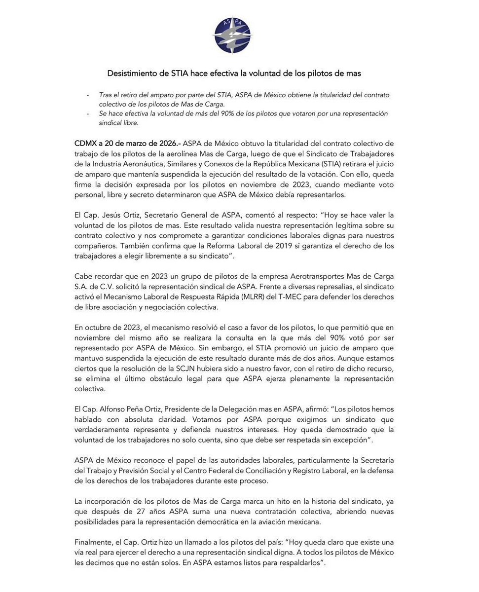 ASPA de México tweet media