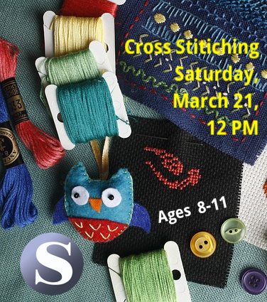 Saturday sewing fun!

Join us at noon Saturday, March 21 in the Children's Room, where kids ages 8-11 will create their own simple stitched design to take home.

This program is a hands-on class perfect for young beginners!

Register: sloatsburglibrary.libcal.com/event/16282341

#sloatsburg #suffern
