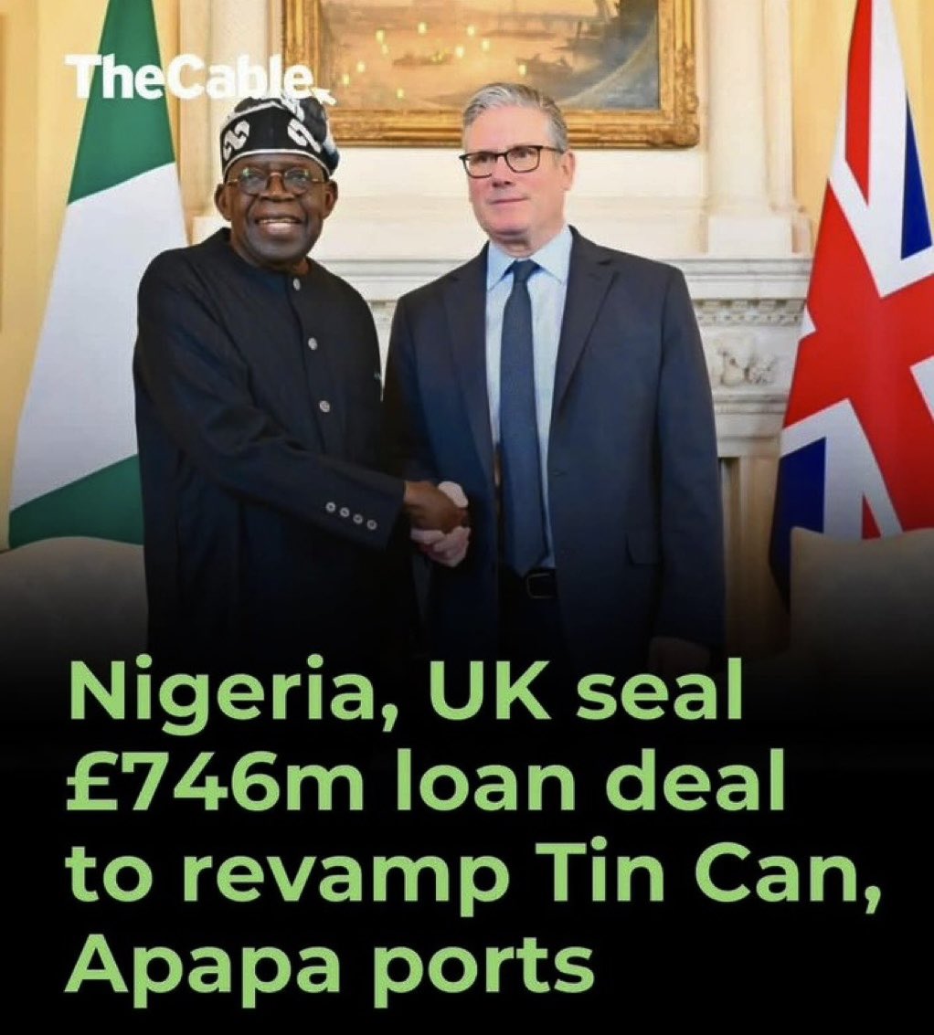 APC approved $1 billion for the modernization of Lagos seaports in 2025. Nigerians need to know what happened to that money? 

Why borrow additional £746 million in exchange for the United Kingdom to dump criminals &amp; Asylum Seekers in Nigeria?

What kind of 419 government are you