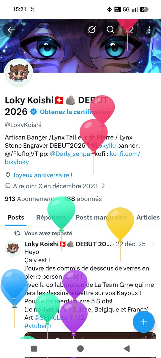 Loky Koishi🇨🇭🪨 DEBUT 2026 tweet media