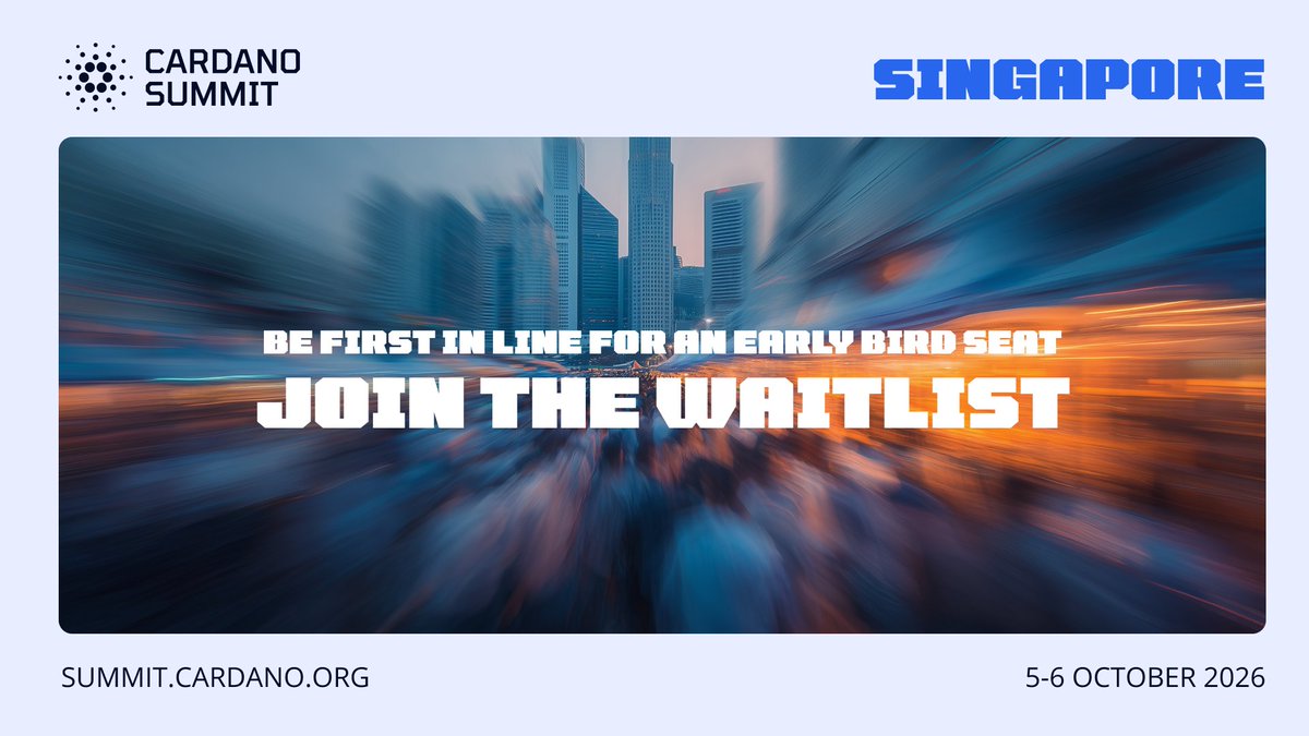 Cardano Summit tweet media