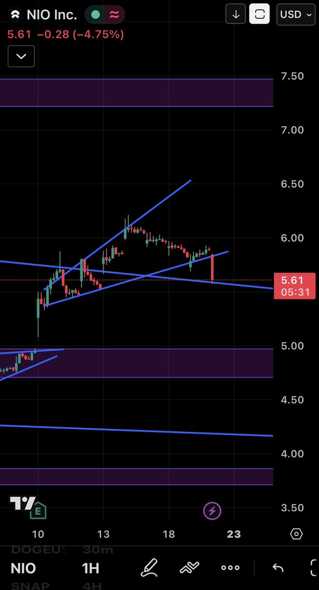 pepsofromdalv's tweet photo. $NIO #NIO retest dreams . https://t.co/5Y8EzpEOs2