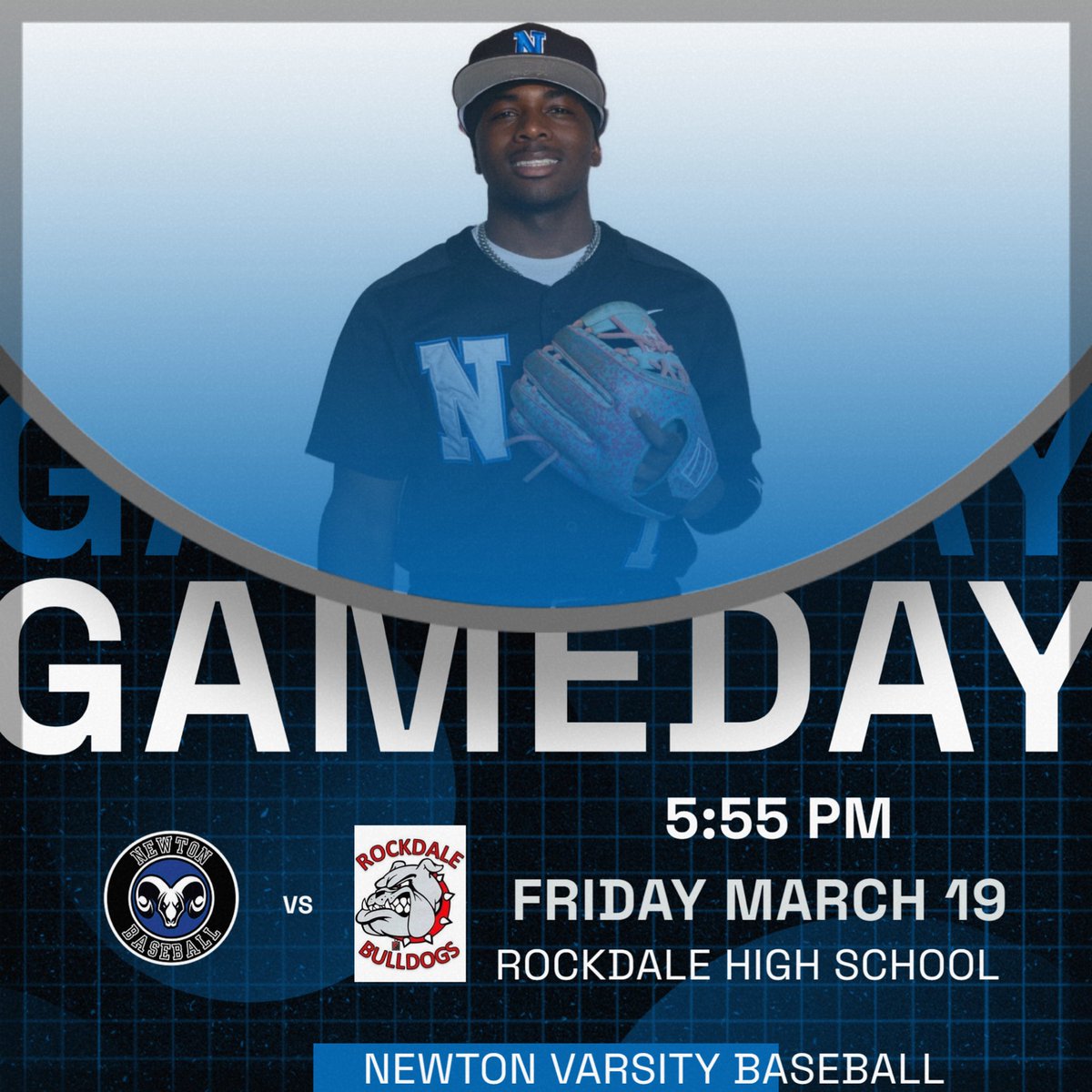 NewtonramsBase's tweet photo. Time Change❗️❗️❗️
Game day x2! Due to Monday’s cancellation, your Rams travel to Rockdale today for a doubleheader beginning at 4:30. Newton is looking to complete the sweep and improve to 11-6. Let’s ride! https://t.co/aUX27dxYgl