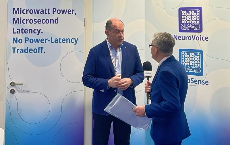 PolynTechnology's tweet photo. POLYN CEO Aleksandr Timofeev spoke in depth at #embeddedworld with Electronic Specifier editor Mick Elliott. See this insightful interview: https://t.co/yP8J4DA6Zk
#AI #IoT #neuromorphic #tinyml #tinyai #neuralnetworks #chips #dataprocessing #edgeAI #ultralowpower #voicecontrol https://t.co/OTOw6IUcxo