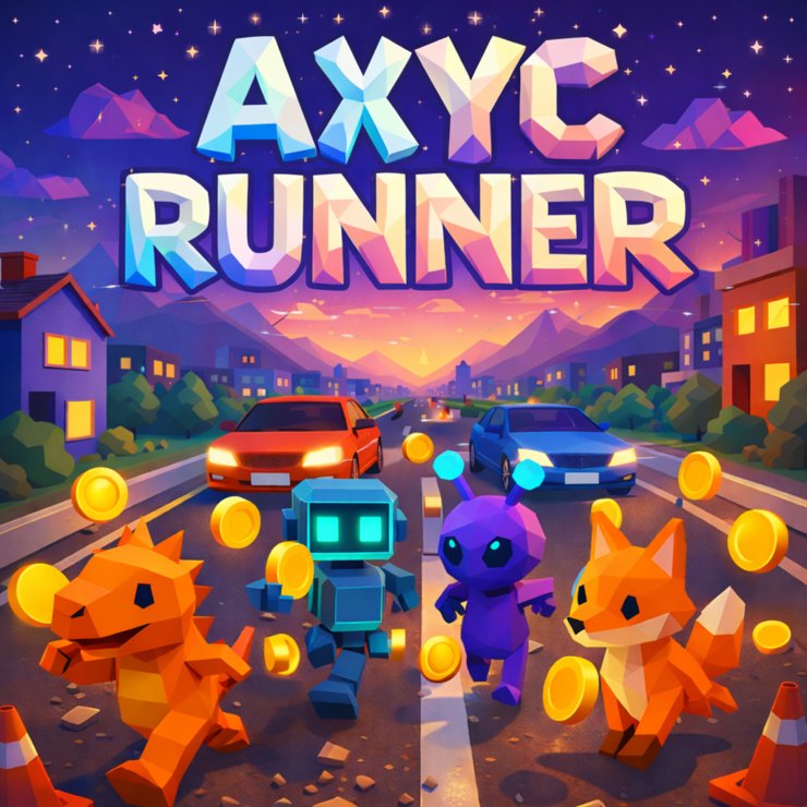ChibuzorChuks9's tweet photo. If you like games that are easy to start… but hard to put down, this one’s for you.

#AXYC just dropped something new: AXYC RUNNER

A fast-paced, low-poly adventure where your reflexes do the talking.

You’re not just running. You’re:
- dodging obstacles
- collecting coins
- exploring the AXYC world
- and doing it with your favorite characters

Simple concept. But once you start? You’ll get it.

No heavy setup.
No complicated onboarding.

Just jump in and go.

Now in beta:

🌐 Web / Mobile → https://t.co/mCQ45hC6Pn

📱 Telegram → https://t.co/66oZLBfqmO

Whether you’ve got 2 minutes or 20…

There’s always time for “one more run.” 👀