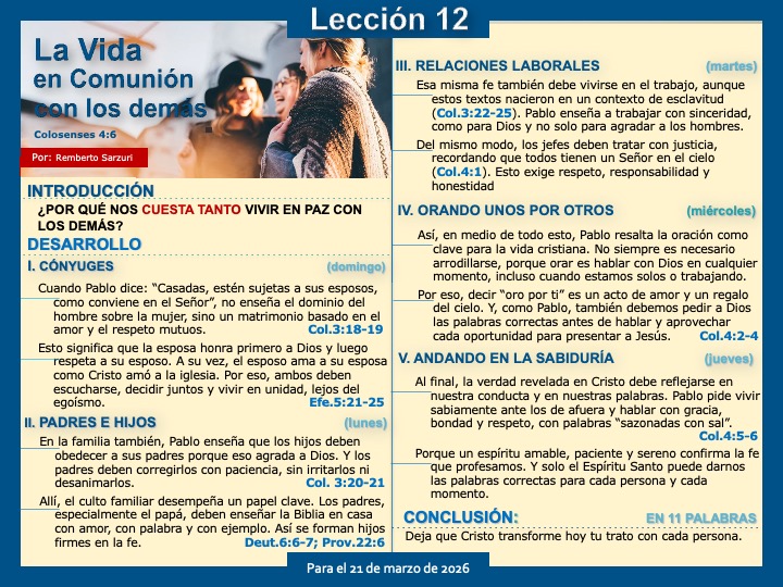 rembertosarzuri's tweet photo. ¿Por qué nos cuesta tanto vivir en paz con los demás?
✅¡Repasemos la #LESAdv 12!  
✅#PrimeroDios 
✅Compártelo!!!! https://t.co/8PXyqFrQJ4