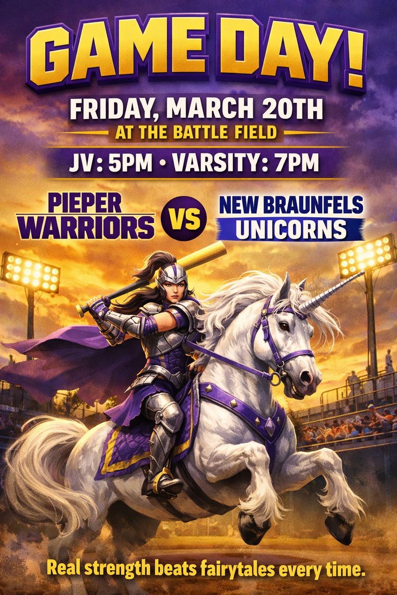 CoachSJEdwards's tweet photo. Come on out this evening to the Battle Field and enjoy some softball.  Second round starts tonight big district game against NB. #JustUs #SawEmOff #OneStandard https://t.co/SOM9pc2fqA
