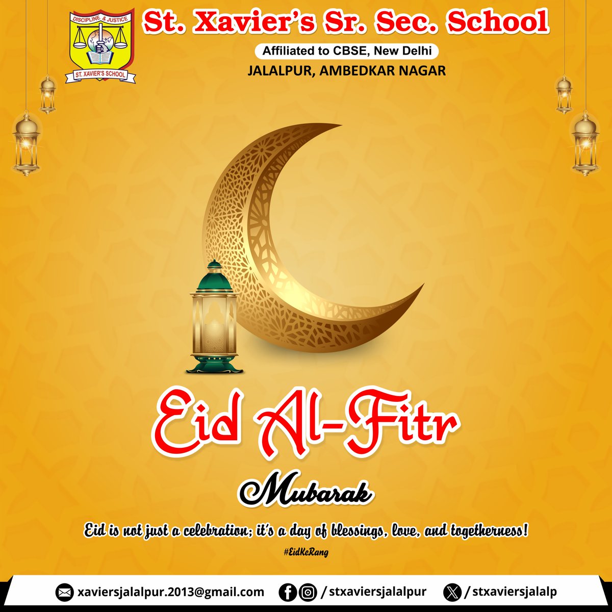 stxaviersjalalp's tweet photo. Eid teaches us that joy multiplies when shared with others! Eid Mubarak!

#ShareTheJoy #EidMubarak #EidUlFitr #JoyOfGiving #SpreadHappiness #CelebrateTogether #KindnessFirst #Blessings #PeaceAndLove #EidCelebration https://t.co/LelPf9OPFb