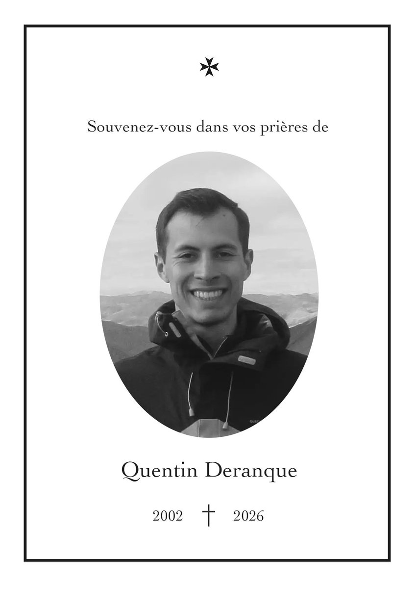 scholastececile's tweet photo. ✠ Requiem du XXXème jour pour Quentin Deranque ✠
🕗 Ce soir à 20h30
⛪ Saint-Eugène – Sainte-Cécile (Paris IX)
👉 Programme :
https://t.co/KxW17faDcC
#Requiem #Defunts #SaintEugene #ScholaSainteCecile #QuentinDeranque https://t.co/mDifdO2PTd
