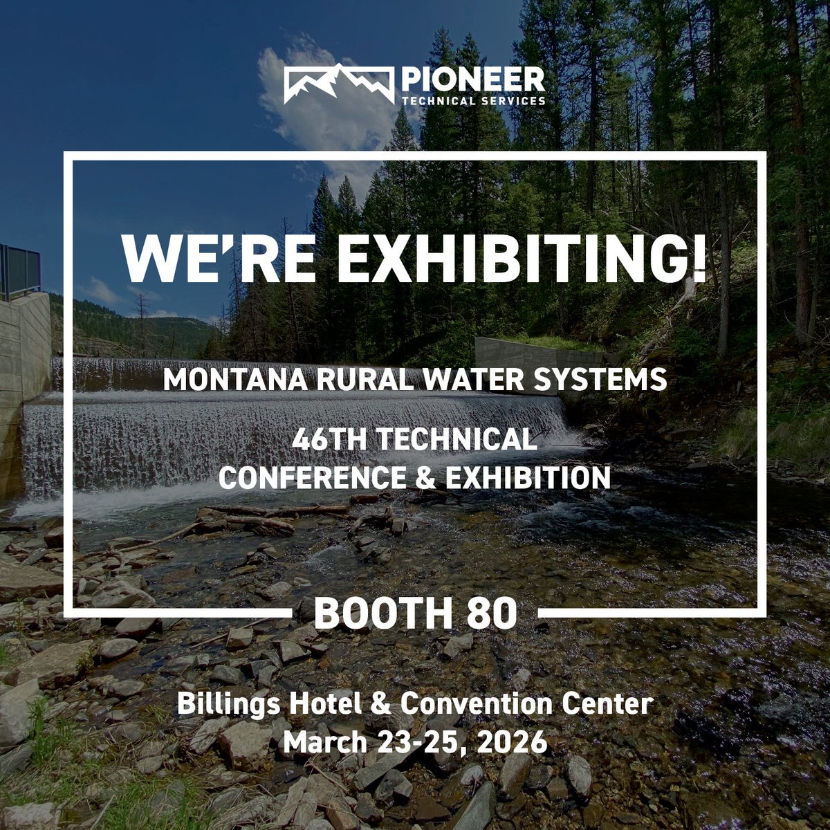 PioneerTechEng's tweet photo. Next week, Pioneer is attending the Montana Rural Water Systems 46th Technical Conference &amp; Exhibition in Billings, MT. We'll be in booth 80. We look forward to seeing you there! https://t.co/rvmruvu7oh
